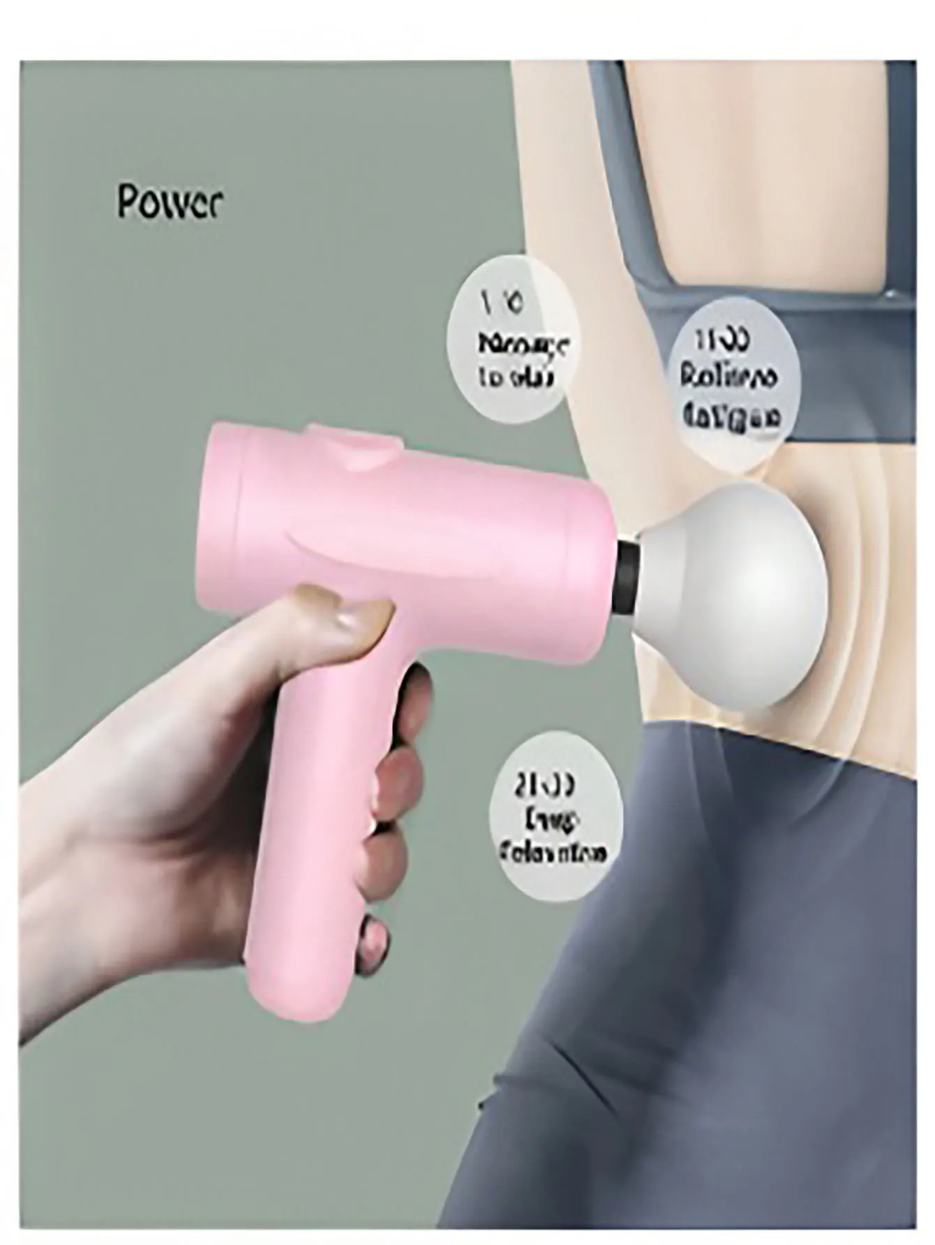 2026 1PCCustomized powerful fascia gun full body massager to release muscle,same as the celebrity model USB-powered - Image 3