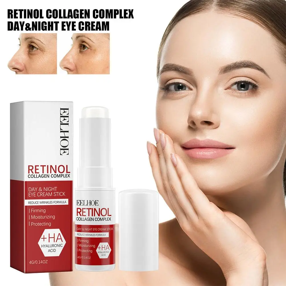 Retinol Eye Cream Stick Anti Aging Fade Dark Circles Under the Eyes Remove Eye Bags Moisturizing Firming Skin Eyes Care - Image 2