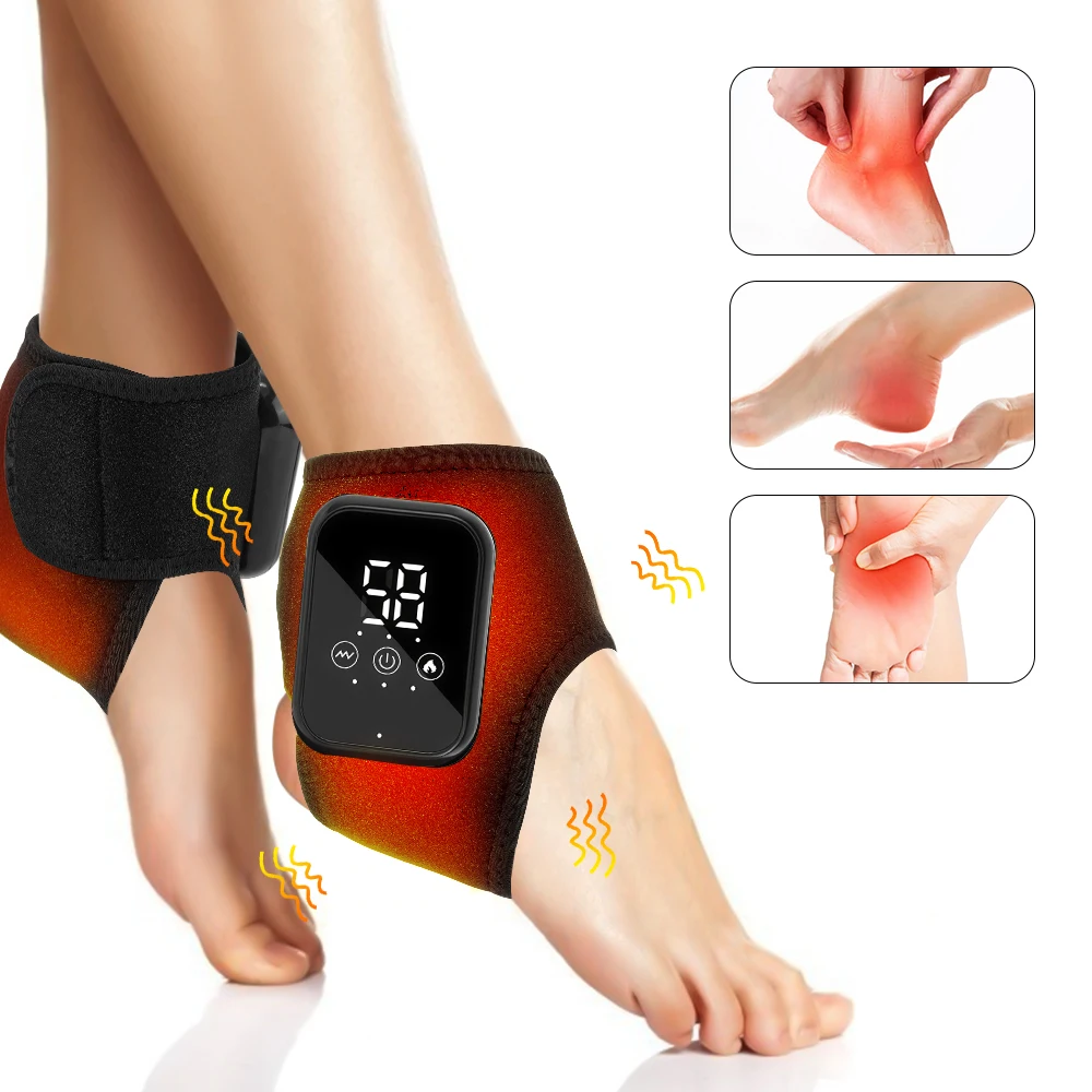 Electric Foot Heat Massager Hot Compress Vibration Health Care Ankle Massage Wrap for Joint Protection Ankle Support Brace - Image 6