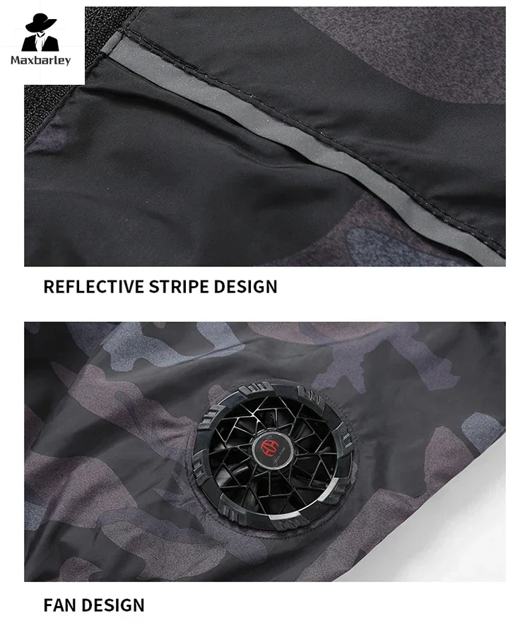 Summer Cool Vest Wearable Refrigeration Fan Vest Air Conditioner Clothes Outdoor Cooling Tactical Fishing Sleeveless Work Jacket - Image 3
