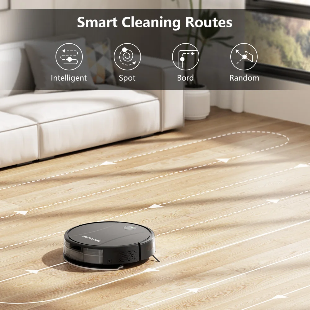 PrettyCare C2 Robot Vacuum Cleaner and Floor Mop, 5000Pa Suction, Robot Vacuum Cleaner with Auto Carpet Boost, Alexa/WiFi/App - Image 5
