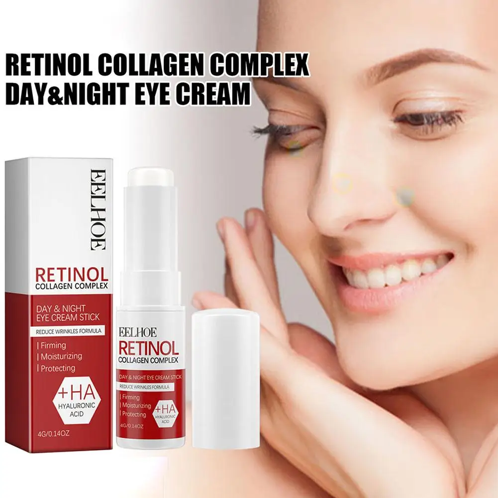 Retinol Eye Cream Stick Anti Aging Fade Dark Circles Under the Eyes Remove Eye Bags Moisturizing Firming Skin Eyes Care - Image 4