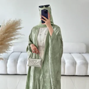 Fashion Elegant Dubai Turkish Abaya Dress Women Muslim's Women Muslim Kimino Dress Abayas Open Front Cardigan