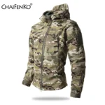 Lurker Shark Skin Soft Shell Tactical Jacket Men Waterproof Fleece Hooded Coat Hunt Clothes Autumn New Outdoor Camouflage Jacket