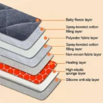 Electric Seat Heating Pad Heated Cushion Office Chair Backrest Integrated Thermostatic Mat 3 Speed Adjustable Temperature USB