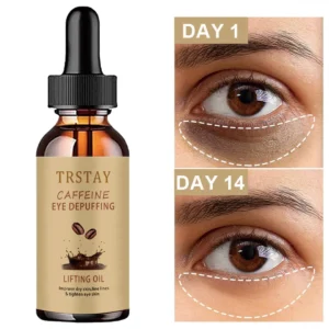 TRSTAY Caffeine Eye Essence Oil for Improved Dry Skin Fine Lines And Tightened Eye Skin Maternity Skincare Eyes Serum