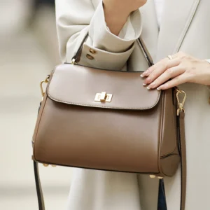 Handcraft New Real Leather Bag Embossed Hot Color Genuine Leather Handbag Shoulder Bags Women Flap Female Fashion 2025#HY678