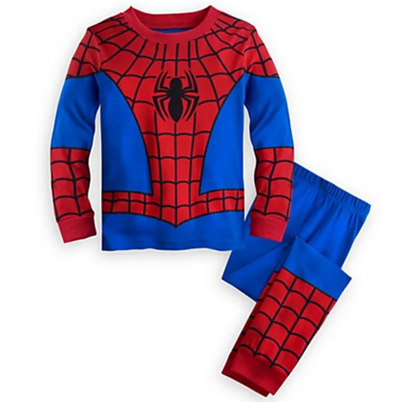 Avengers Superhero Pajamas Spiderman Iron Man Nightwear Suit Boys Long Sleeve Christmas Costume Sleepwear Halloween Cosplay Suit - Image 2