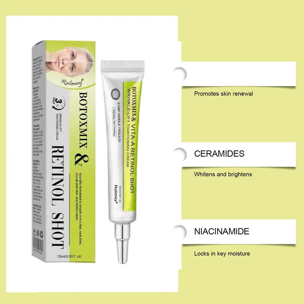 Retinal Shot Tightening Booster Cream - Firming Brightening Hydrating Night Cream For Dry Sensitive Skin Winter Daily Skin Care - Image 5