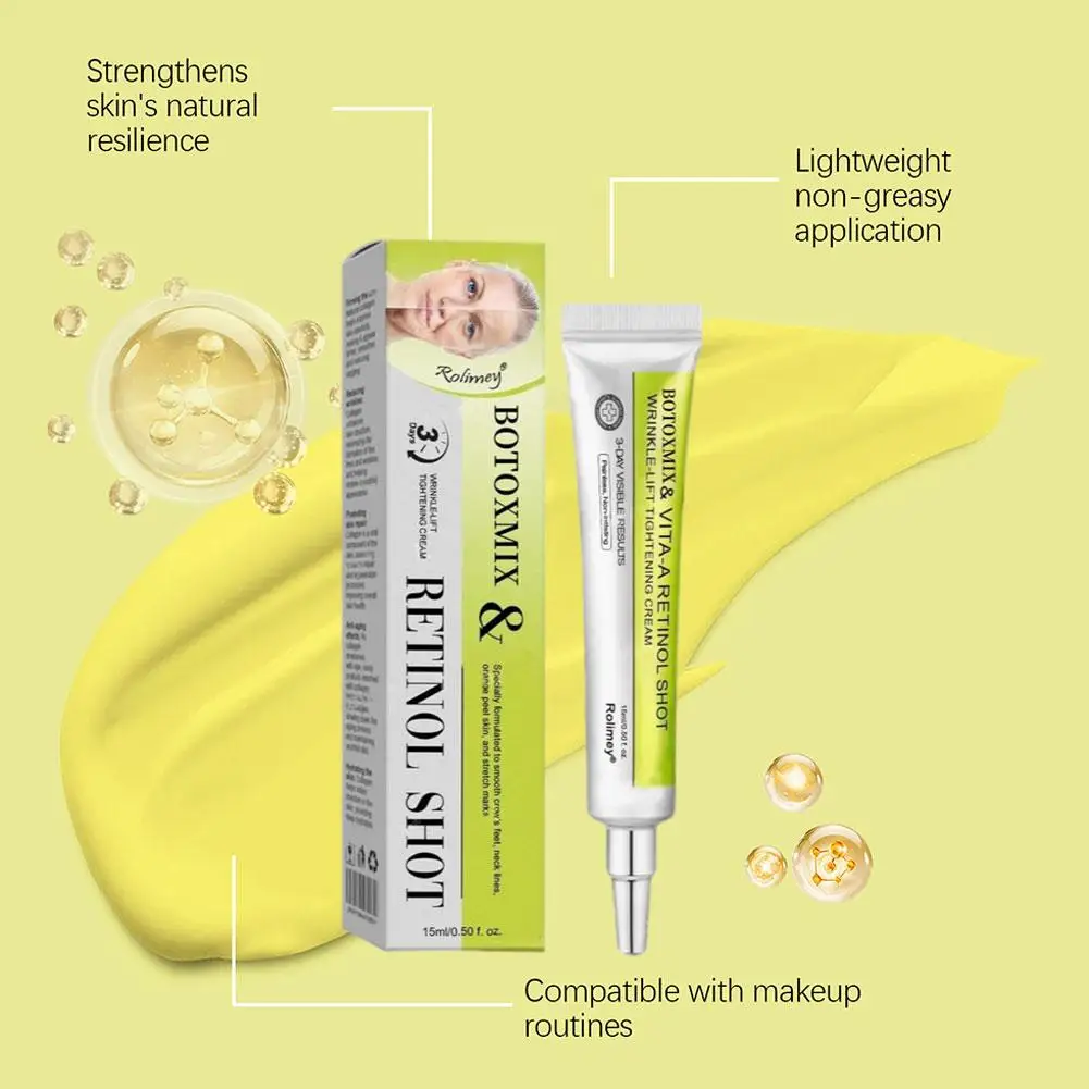 Retinal Shot Tightening Booster Cream - Firming Brightening Hydrating Night Cream For Dry Sensitive Skin Winter Daily Skin Care - Image 6